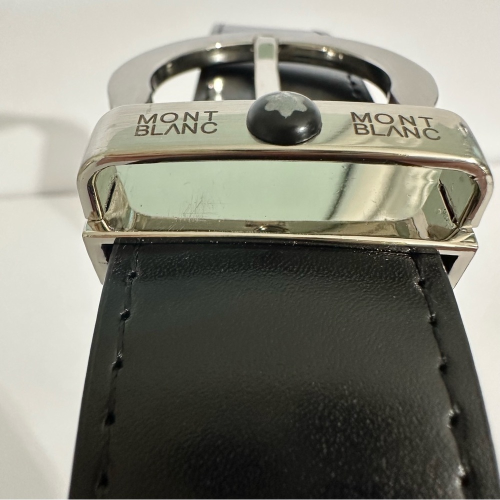 Mont Blanc two tone men’s belt - Picture 4 of 15